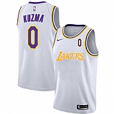 Lakers 0 Kyle Kuzma White 2020-2021 City Edition Nike Swingman Jerseys Dyin,baseball caps,new era cap wholesale,wholesale hats